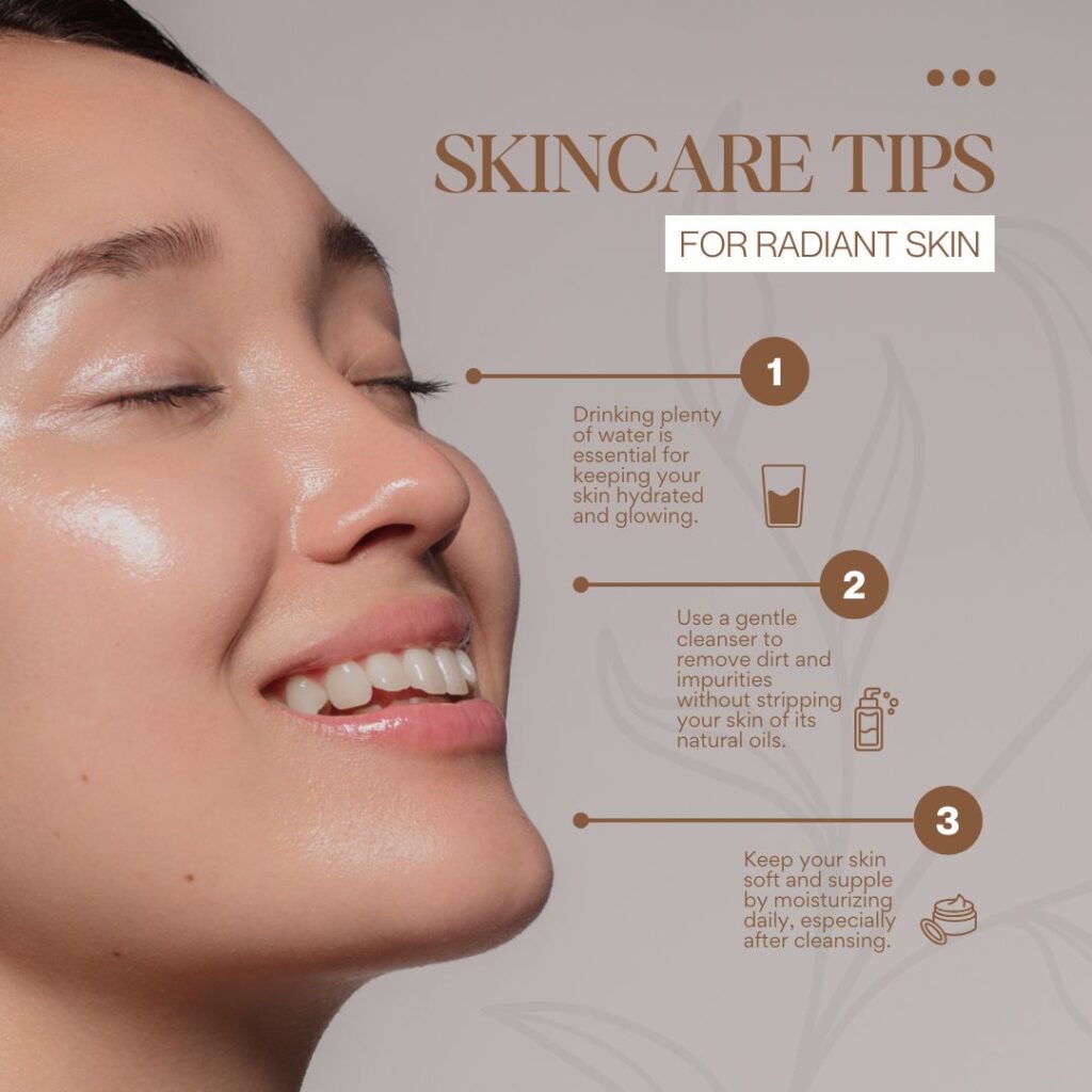 Brown And Gray Minimalist Skincare Tips Instagram Post 1